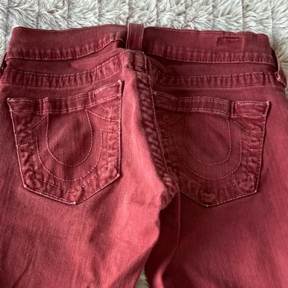 True Religion jeans 23/28 red skinny. Great shape